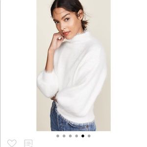 NWT Line & Dot Fuzzy Sweater
